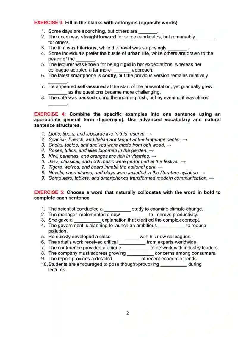 Lexical cohesion in discourse 2