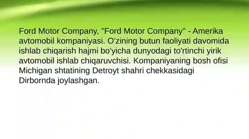 Ford 2