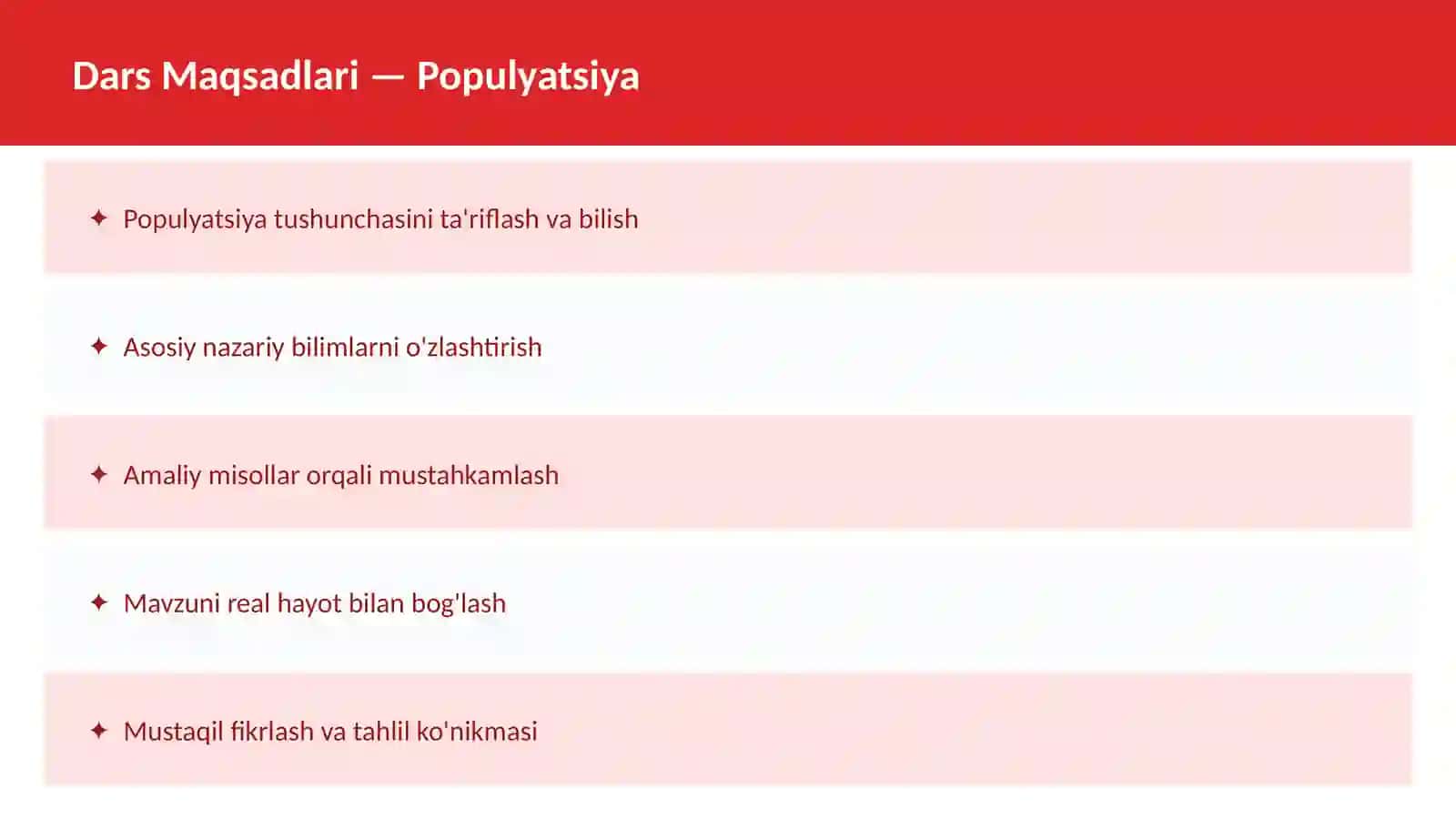 O'qituvchilar va talabalar uchun dars ishlanma 2