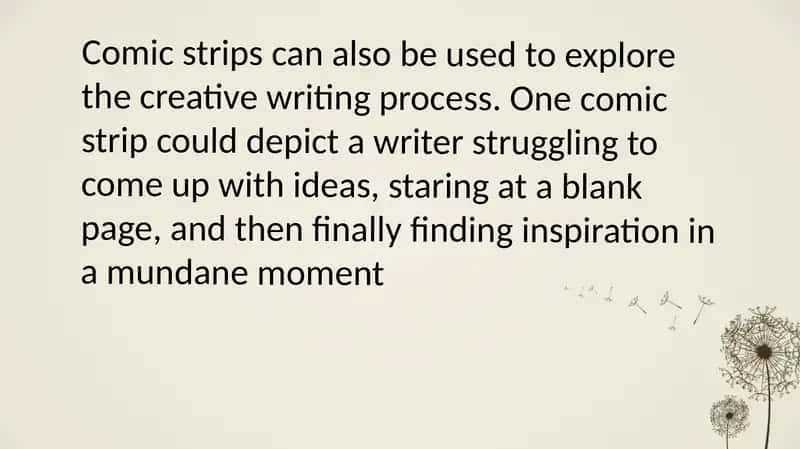 Comic strips for Creative Writing 2