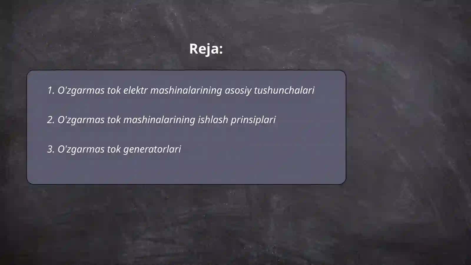 O'zgarmas tok elektr mashinalari 2