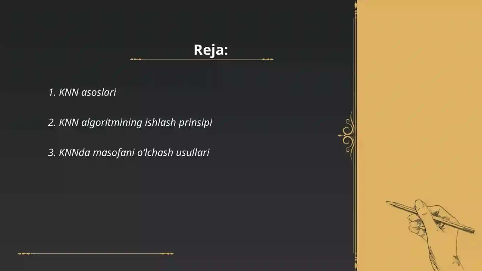 KNN mashinaviy o‘rganish algoritmi 2