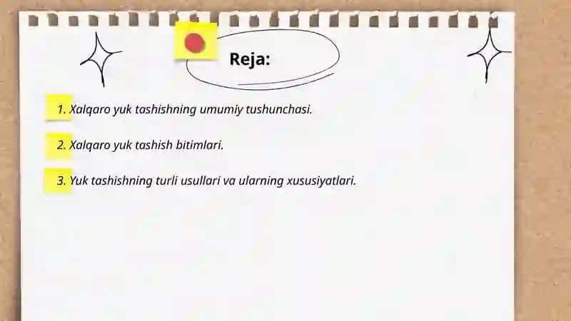 Xalqaro xususiy huquqda xalqaro yuk tashish 2
