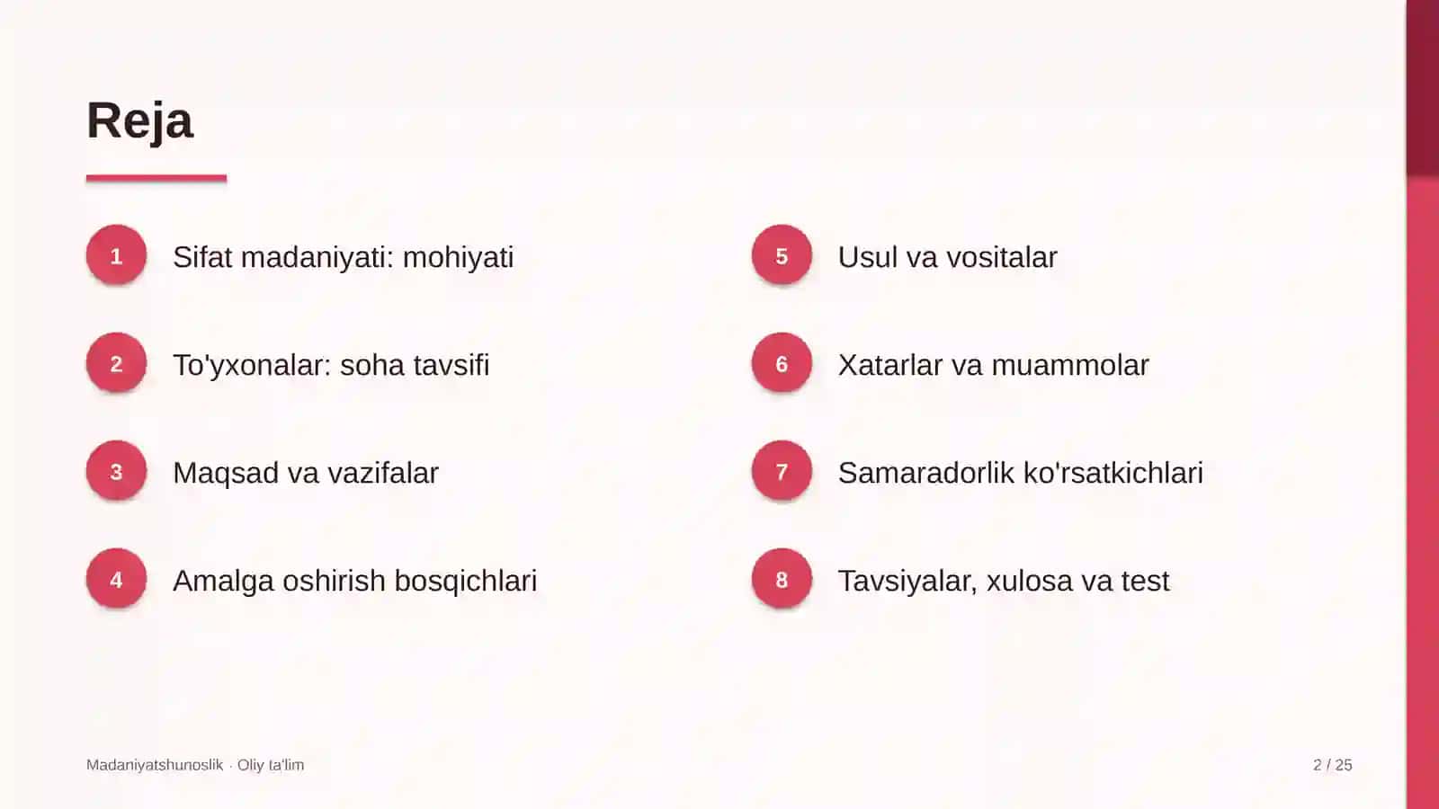 To'yxonalarda sifat madaniyati 2