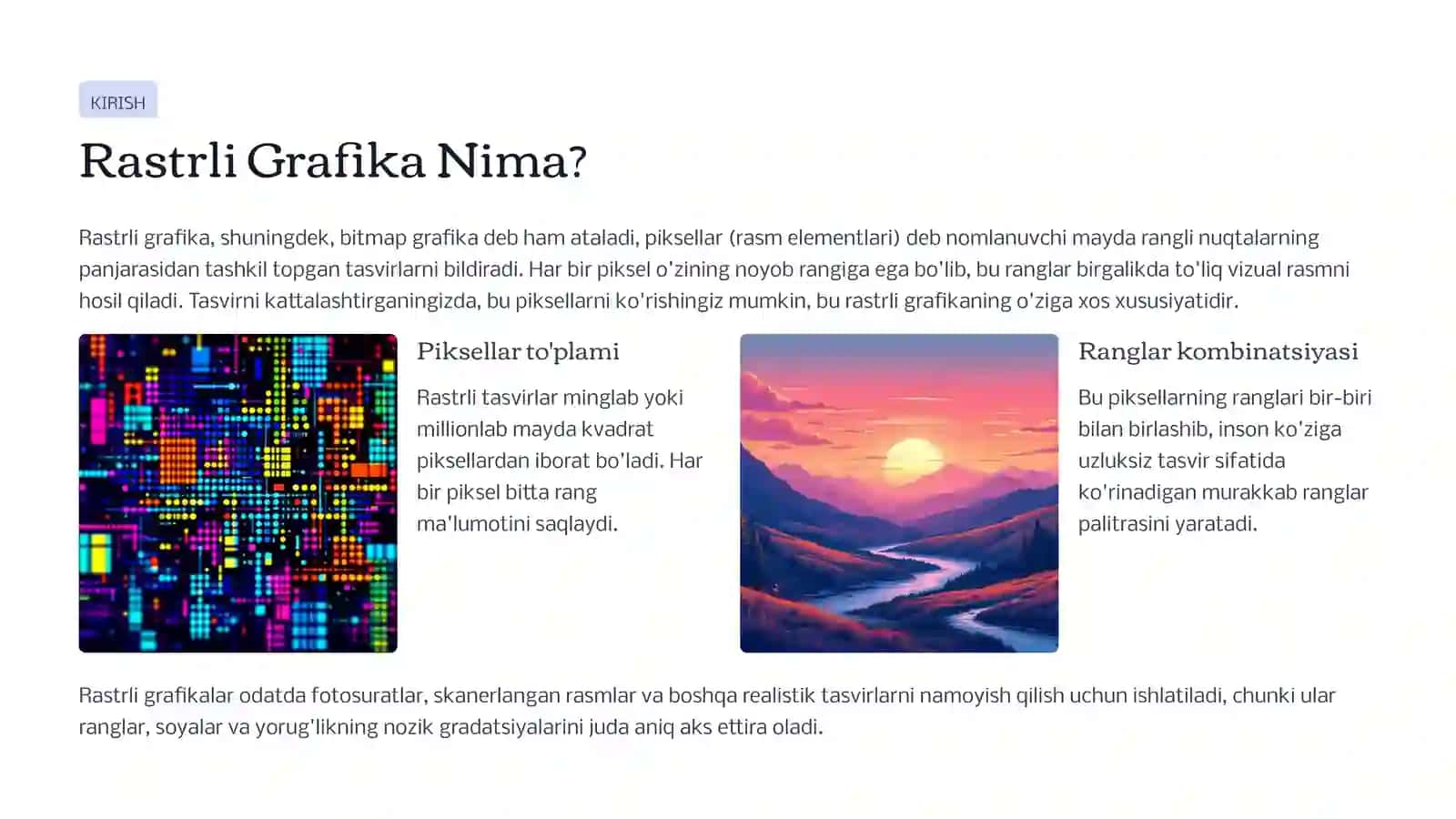 Rastrli Grafika Asoslari 2