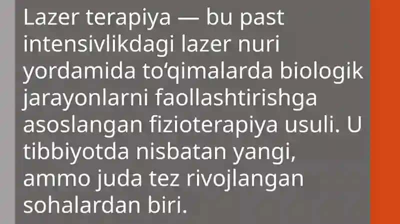 Lazer terapiya 2