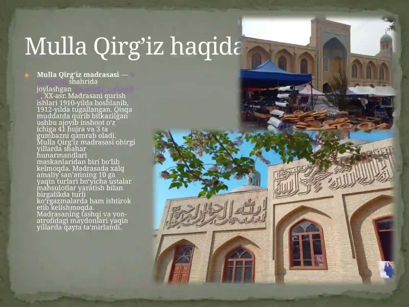 MullaQirg’izmadrasasi 2