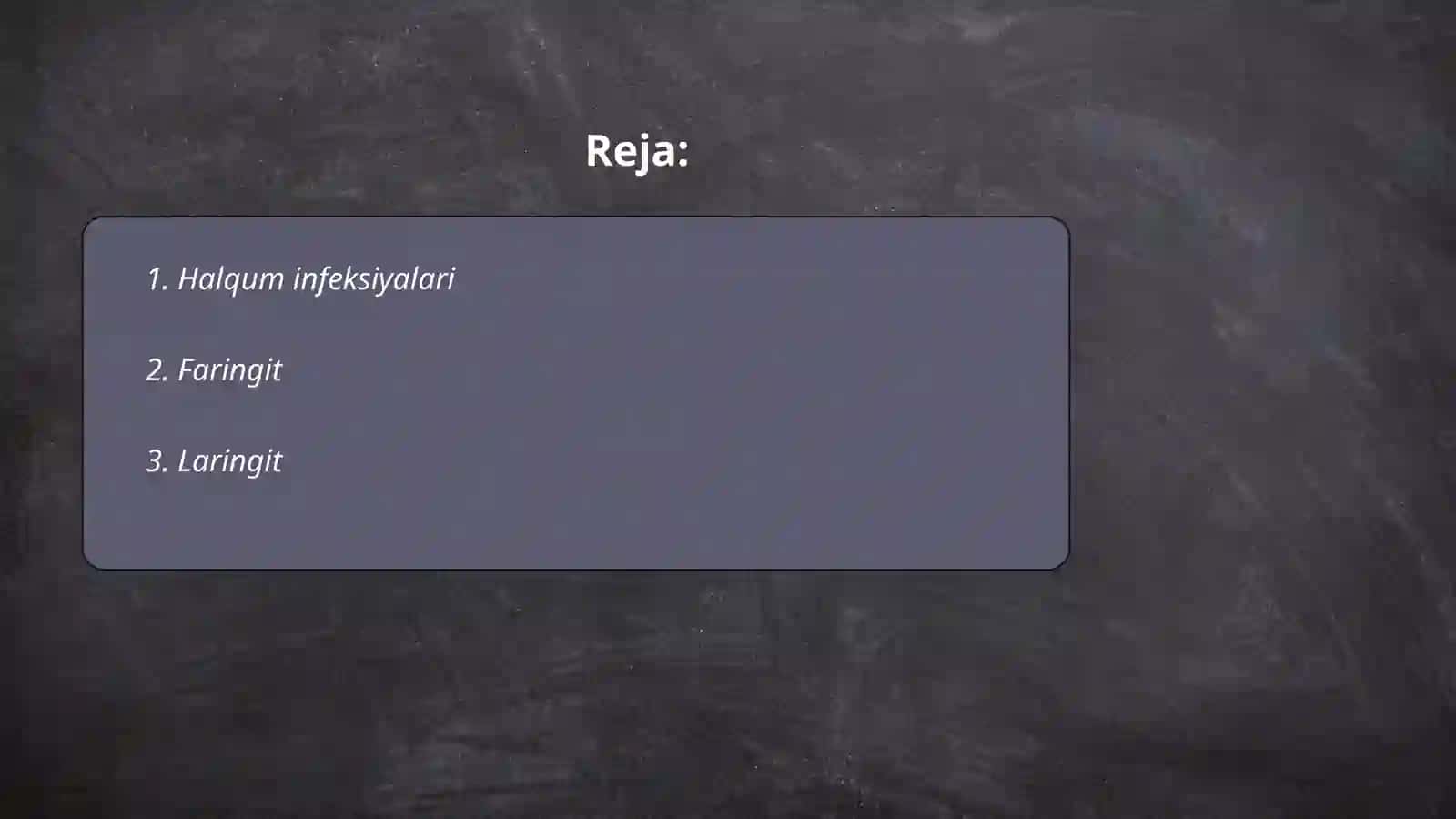 Halqum kasalliklari 2