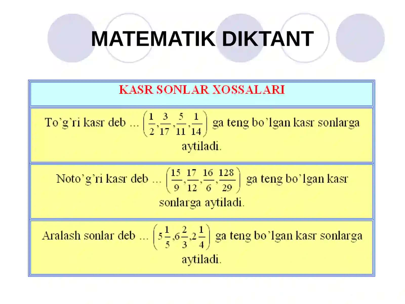 MATEMATIK DIKTANT 2
