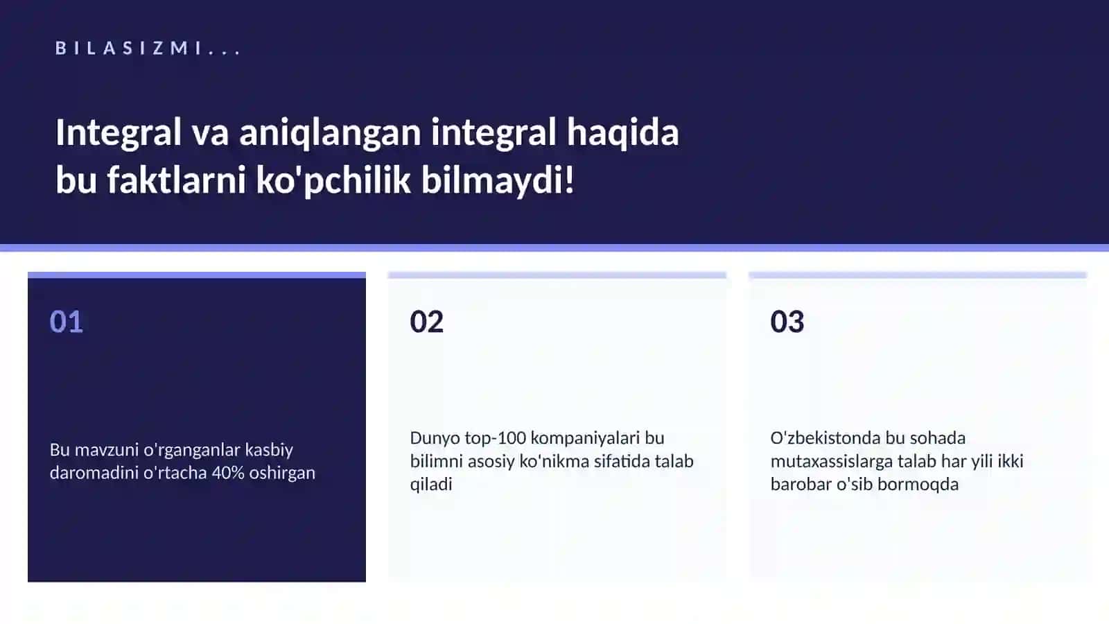 Integral va aniqlangan integral 2