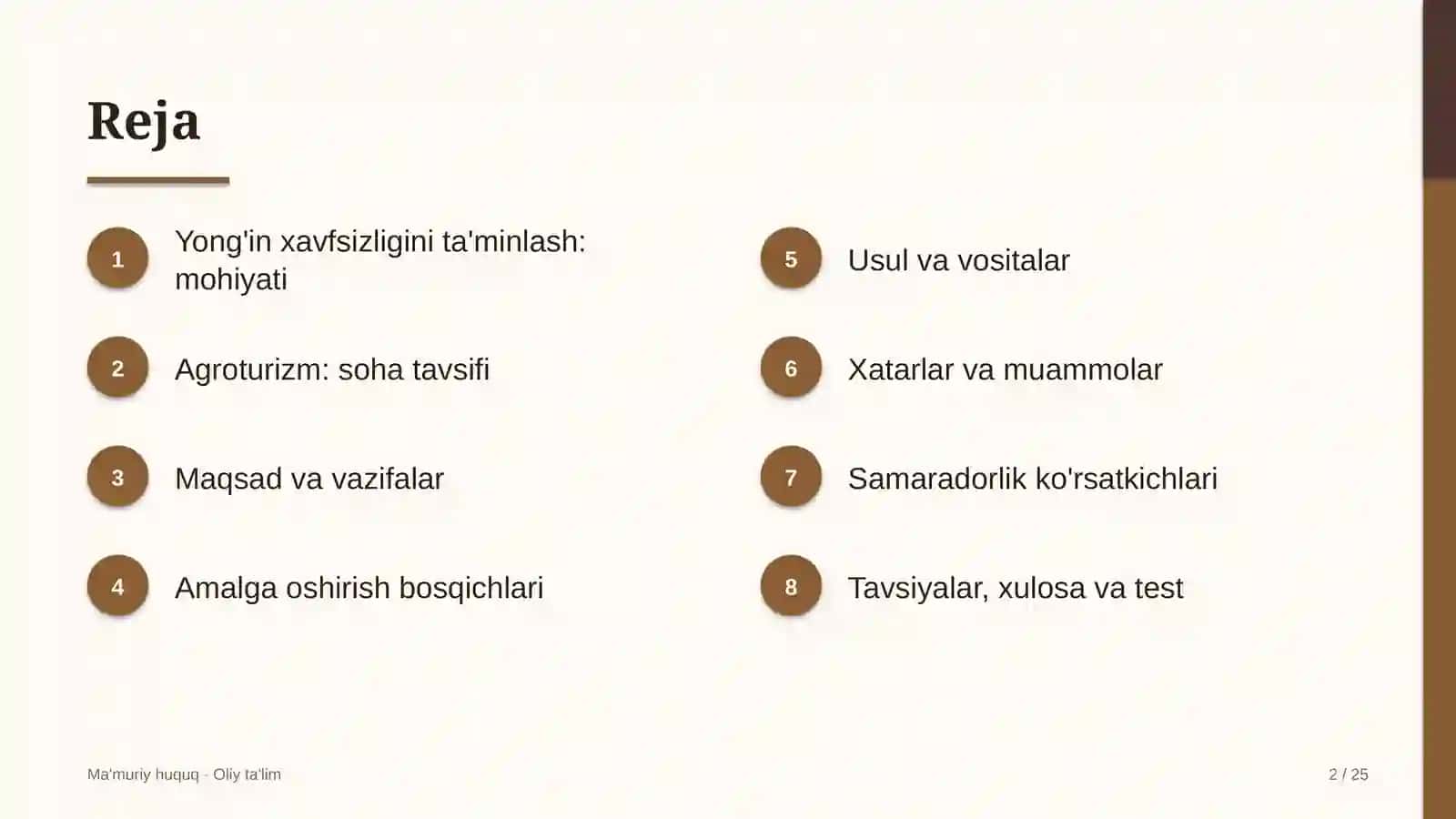 Agroturizmda yong'in xavfsizligini ta'minlash 2