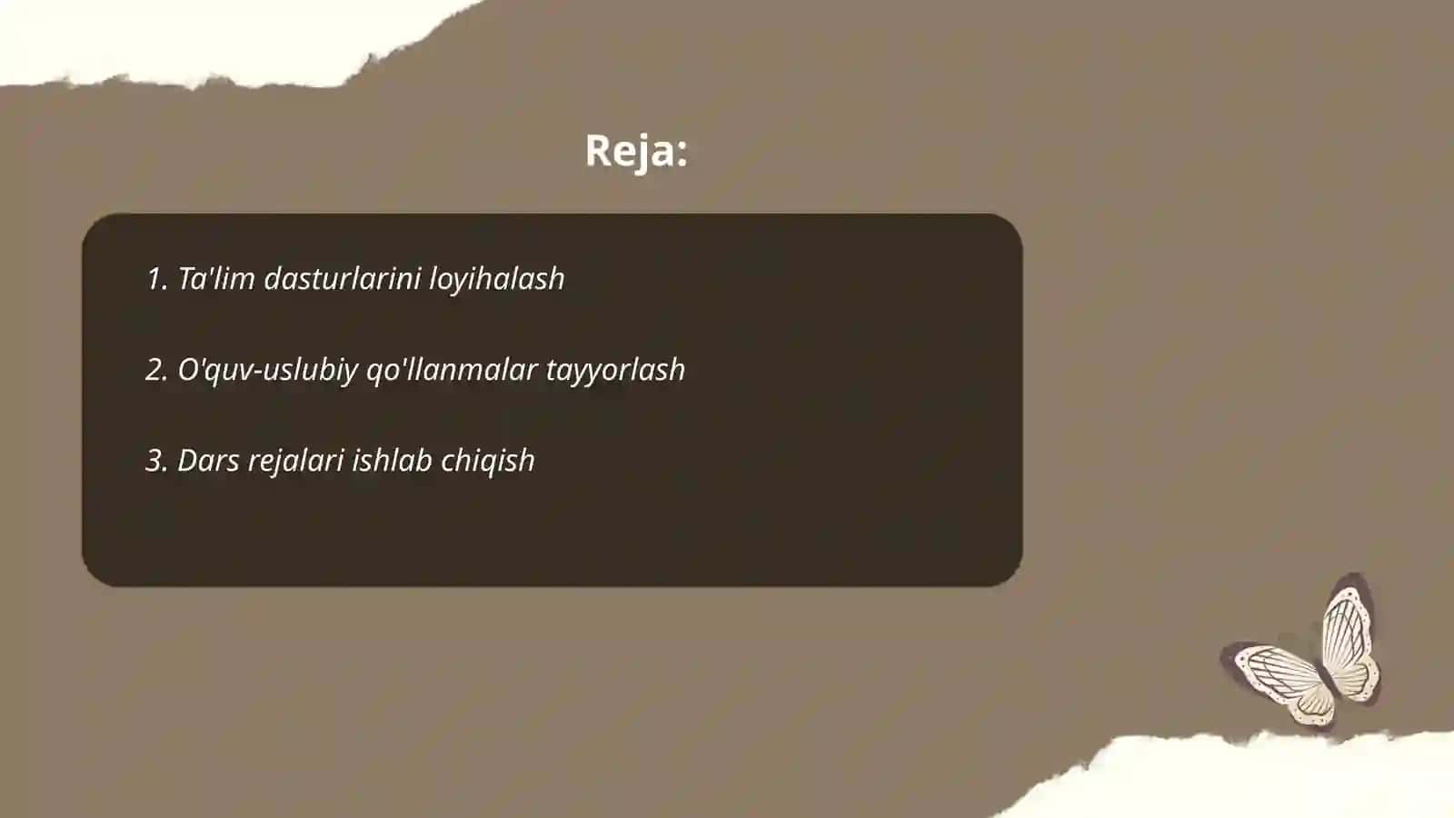 Tarbiya jarayonini tashkil etish shakllari 2