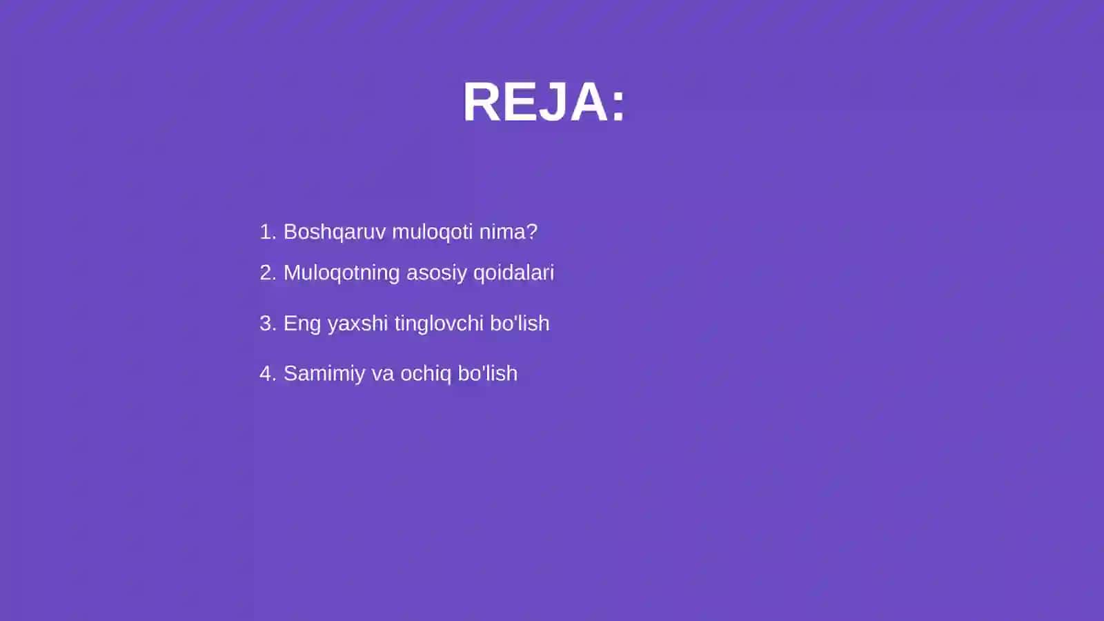 Boshqaruv muloqoti 2