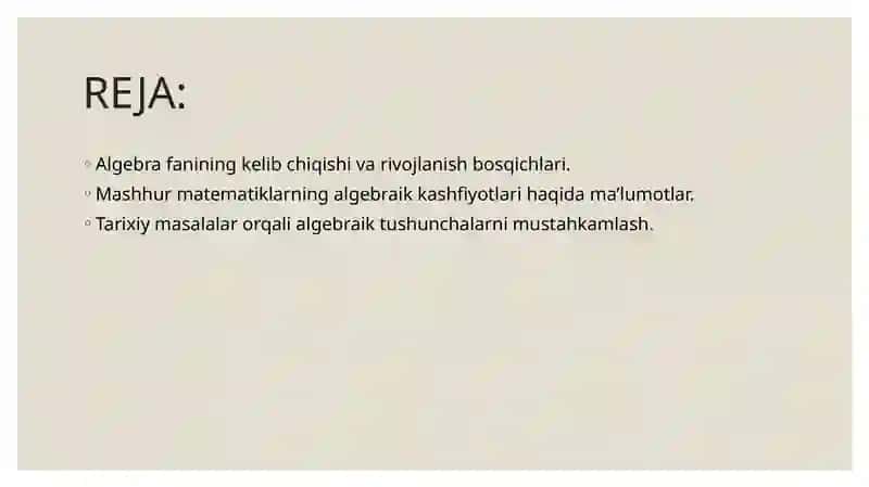ALGEBRA ELEMENTLARI 2
