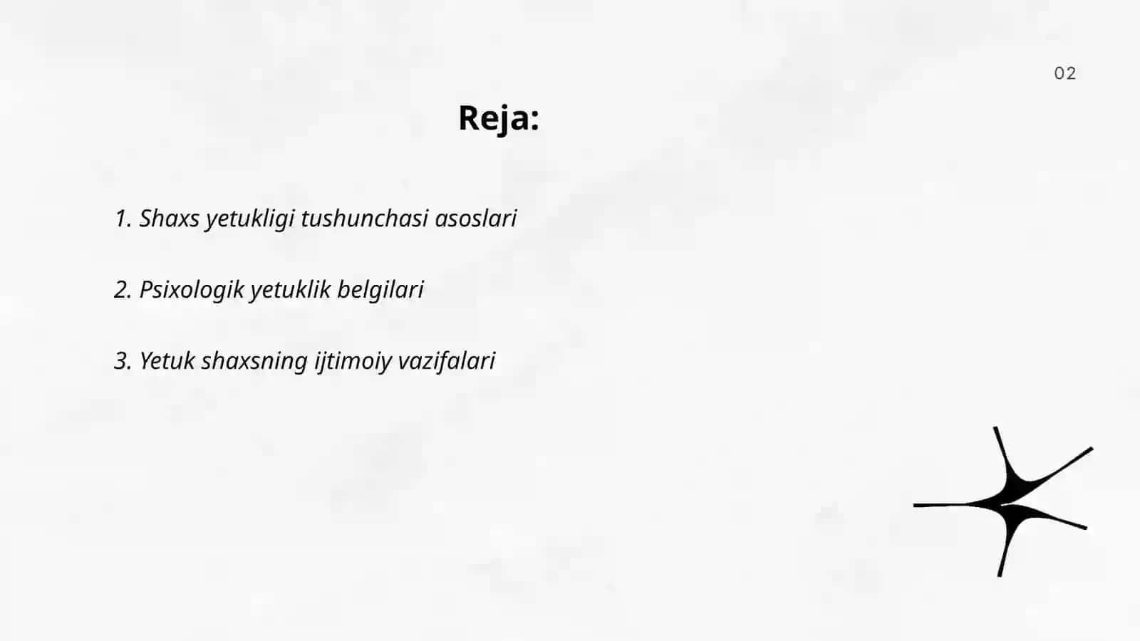 Shaxs yetukligi tushunchasi 2