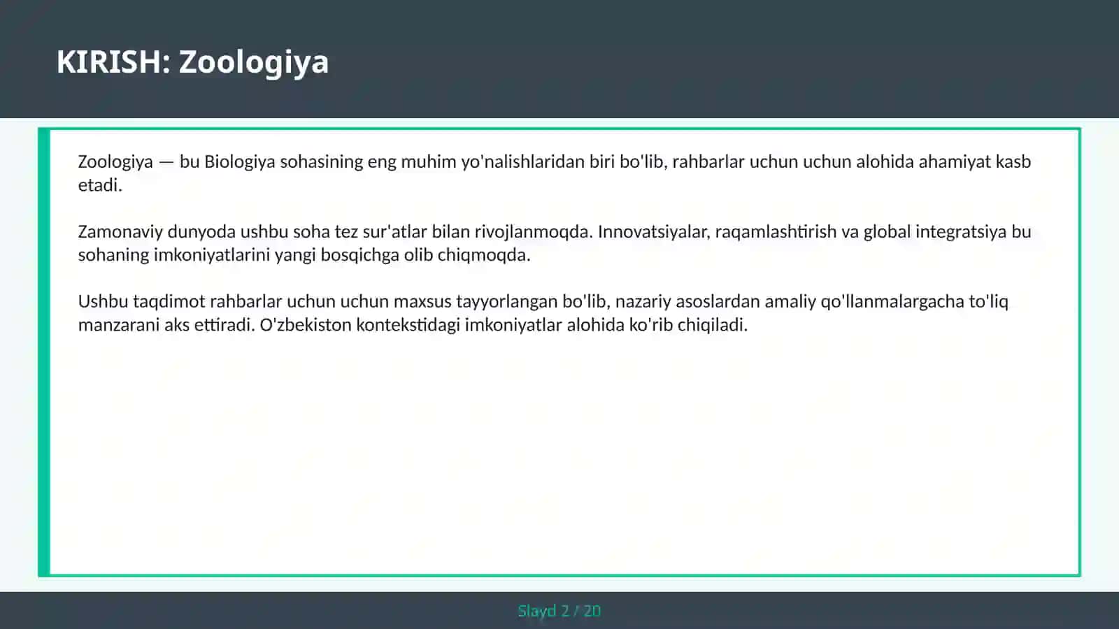 Zoologiya 2