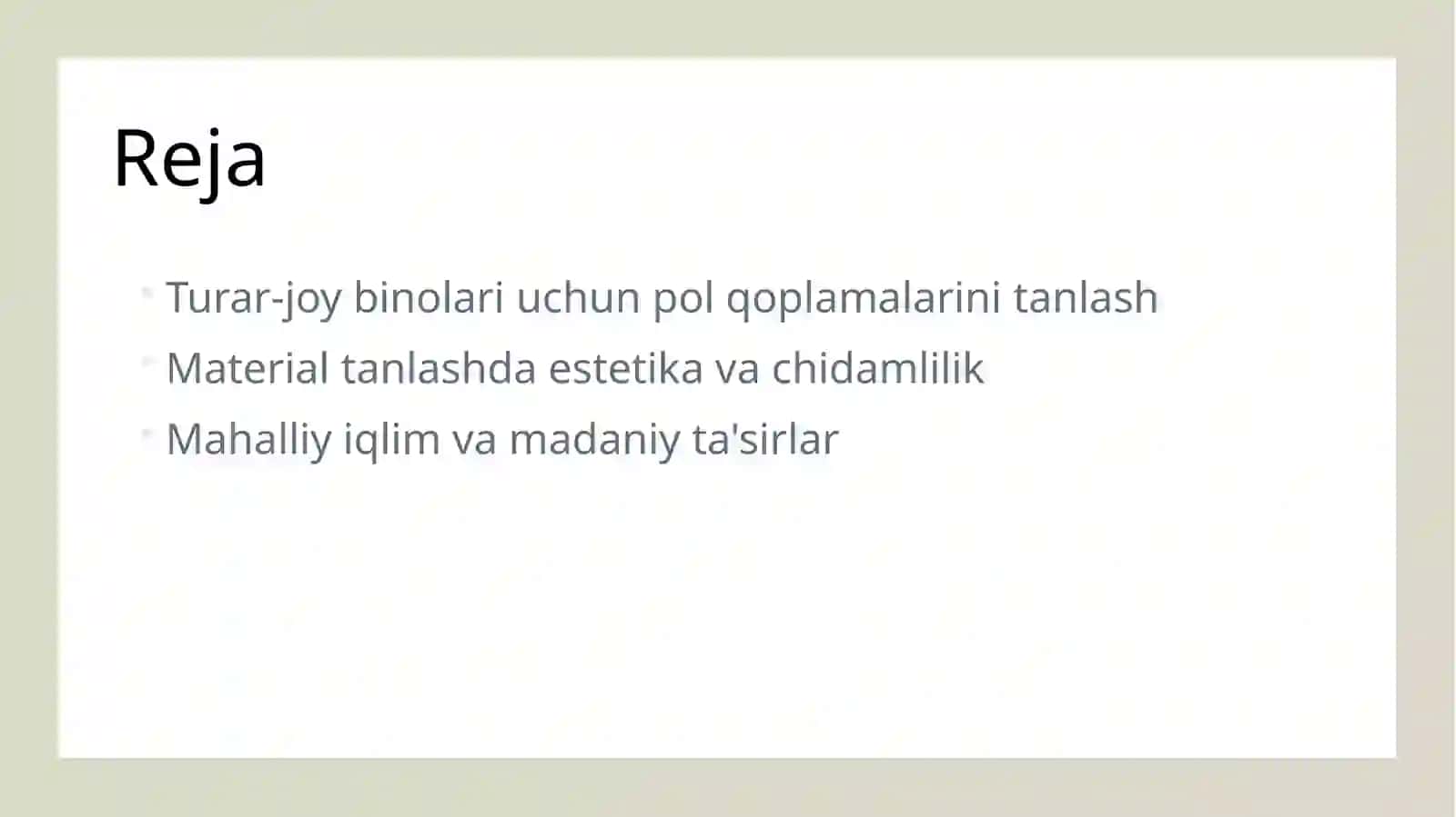 Turar-joy binolarini poʻlqoplamalarini tanlash 2