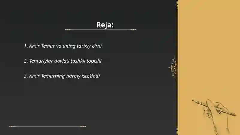 Amir Temur va uning tarixiy o‘rni 2
