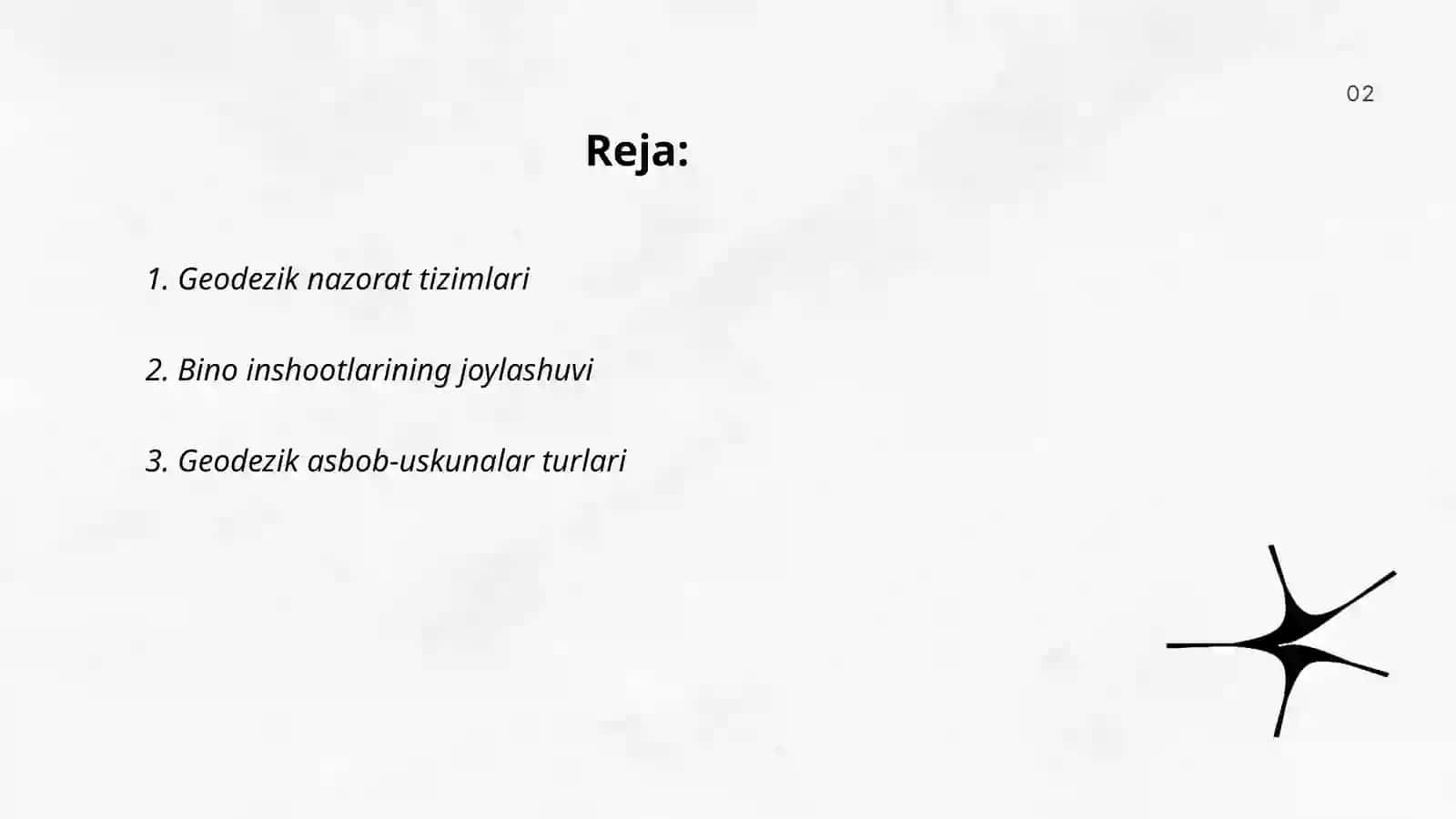 Bino inshootlarni ekspluatatsiya qilishdagi geodezik ishlarni tashkil etishning xususiyatlari va texnologik tarkibi 2