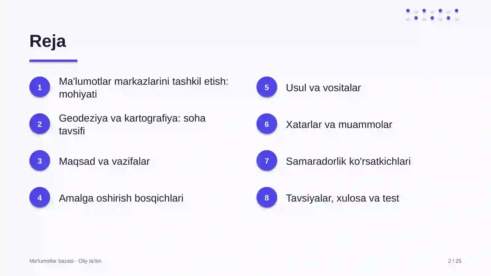 geodeziya va kartografiyada ma'lumotlar markazlarini tashkil etish 6384 2