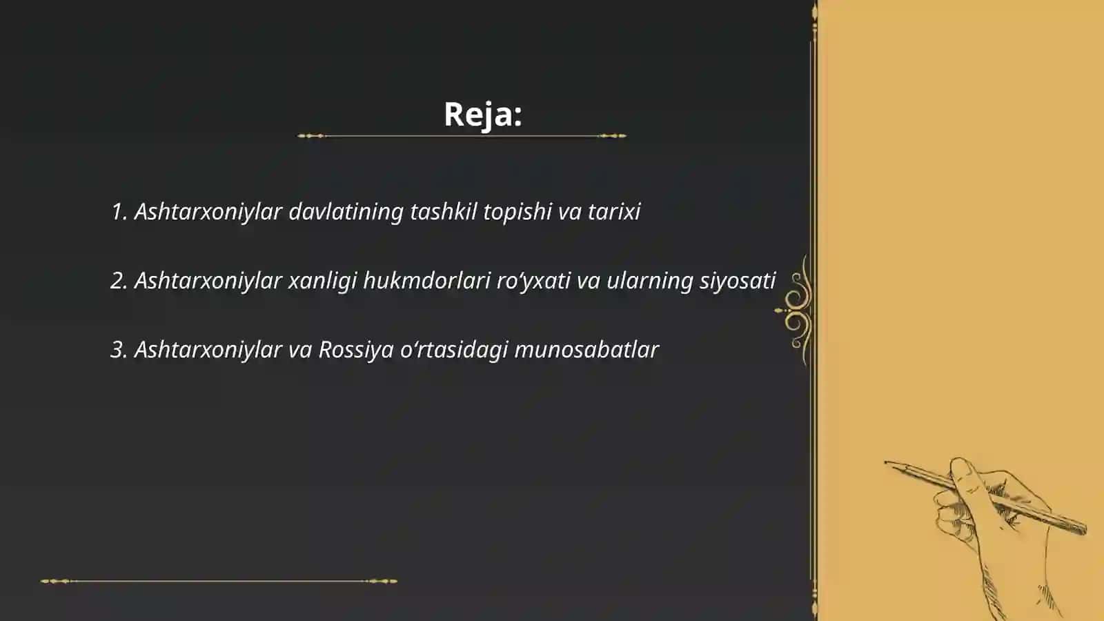 ASHTARXONIYLARDAVLATI 2