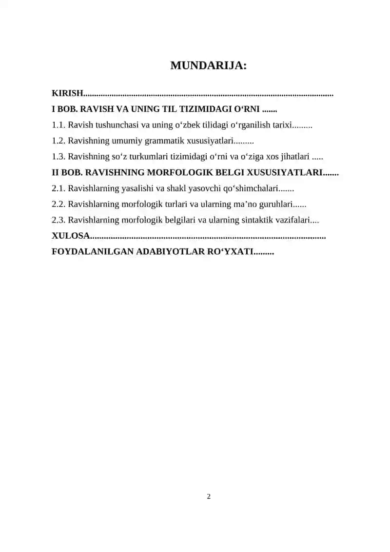 RAVISHNING MORFOLOGIK BELGI-XUSUSIYATLARI 2