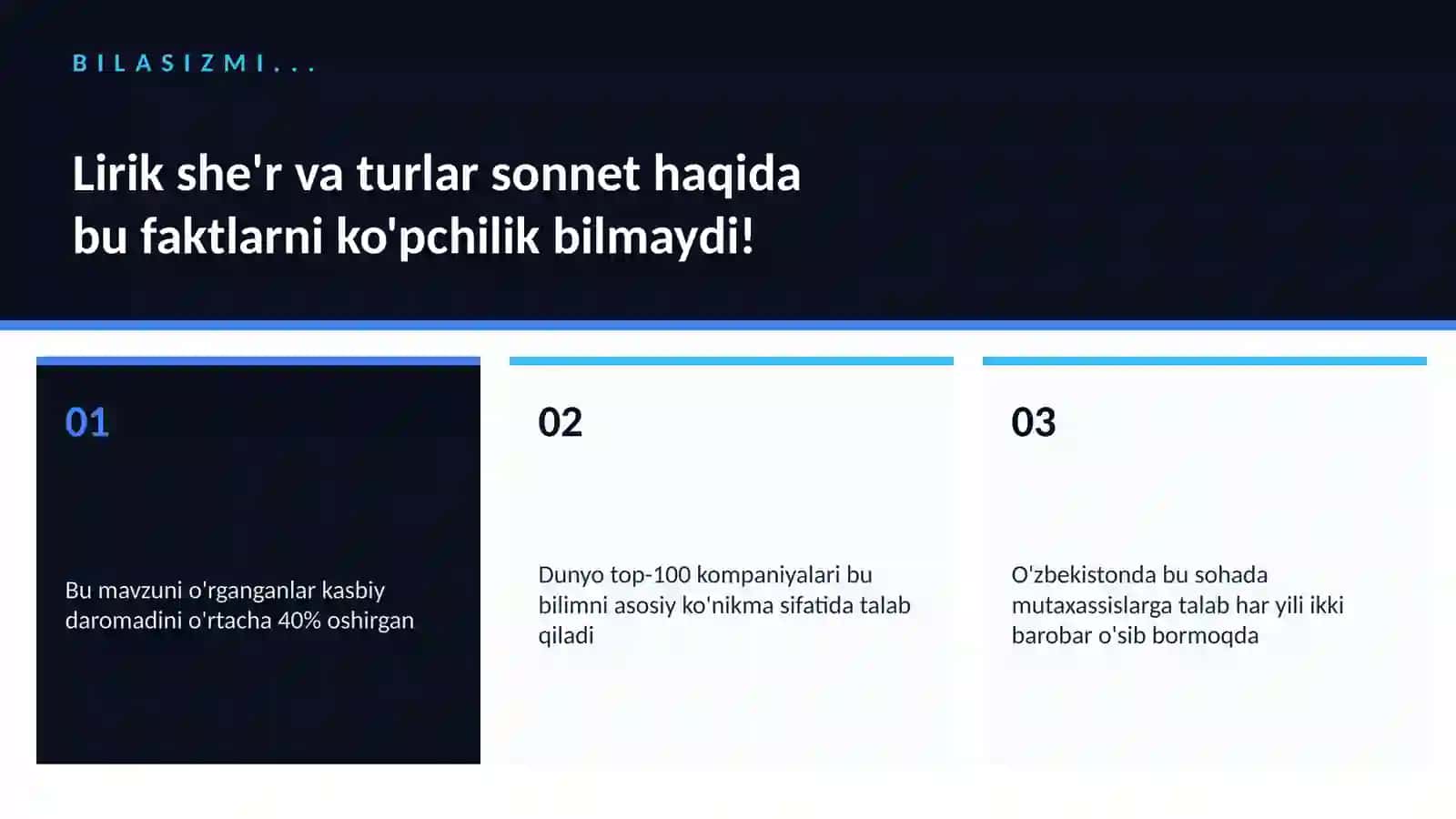 LIRIK SHE'R VA TURLAR SONNET 2