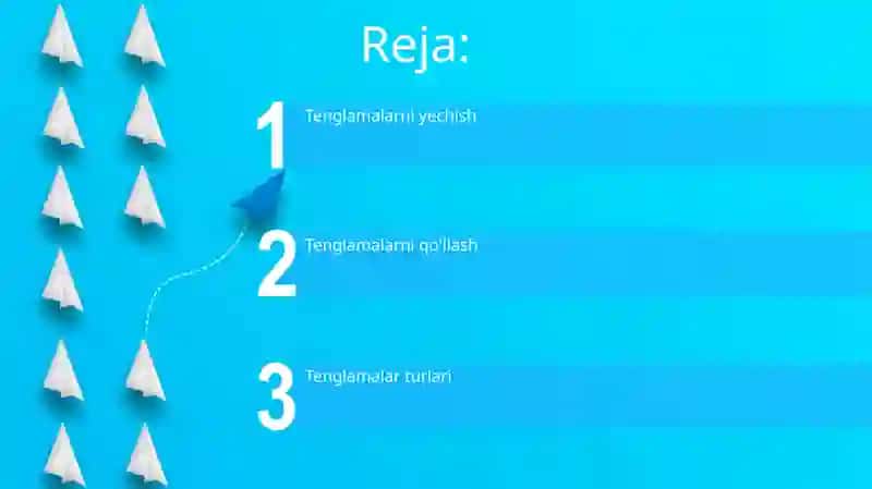 Tenglamalar 2