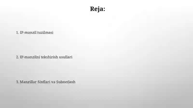 IP-manzilni tekshirish usullari 2