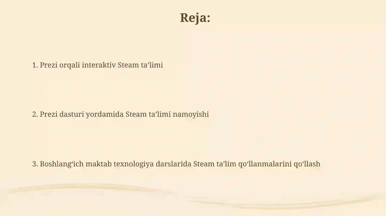 STEAM ta'limi Prezi dasturi 2