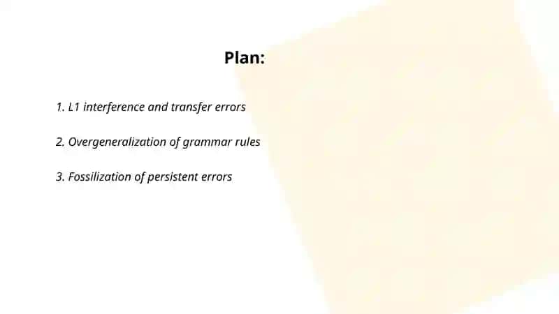 Mistakes in language learning 2