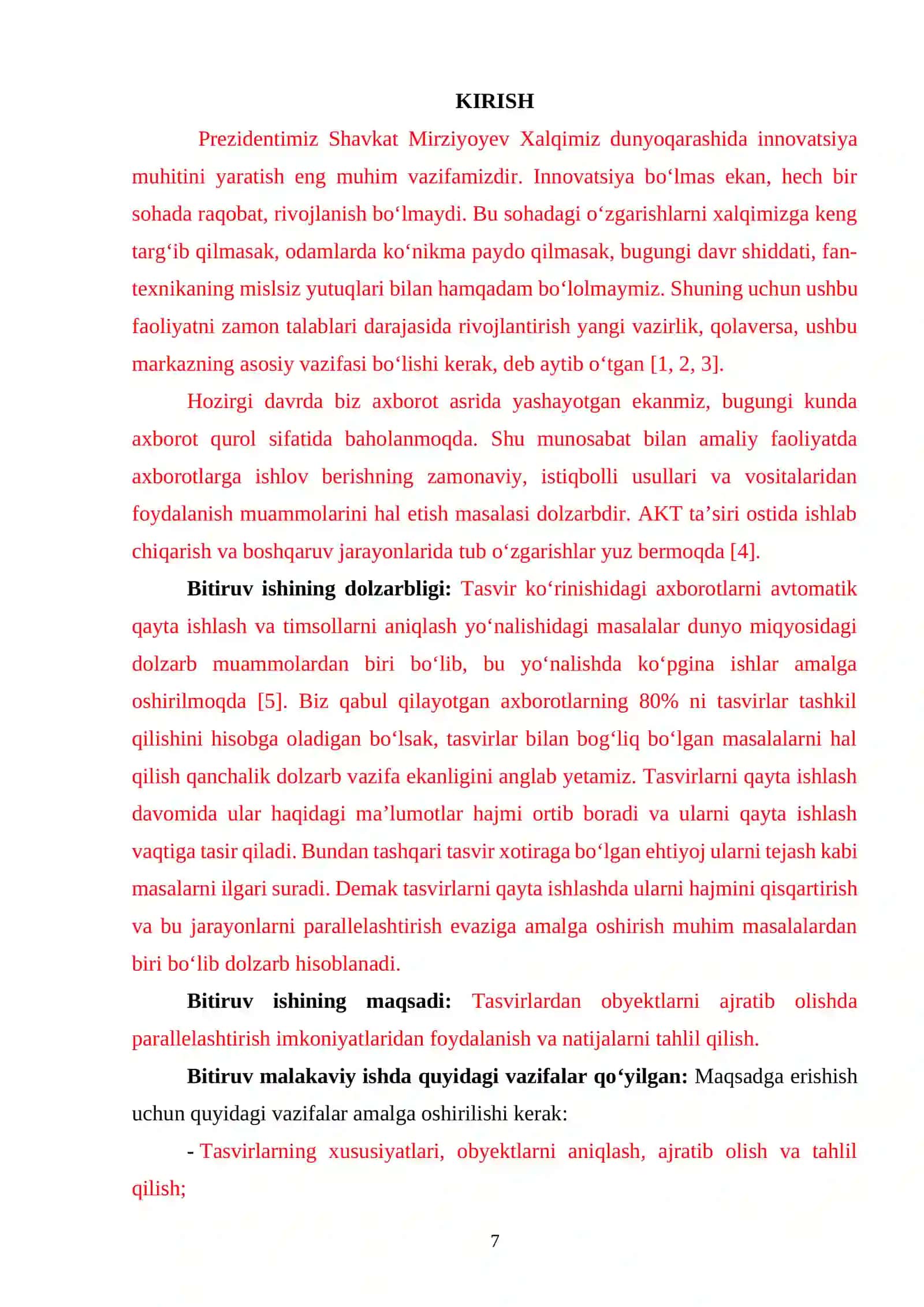 TASVIRLARDAN OBYEKTNI ANIQLASHDA PARALLEL YONDASHUV 2
