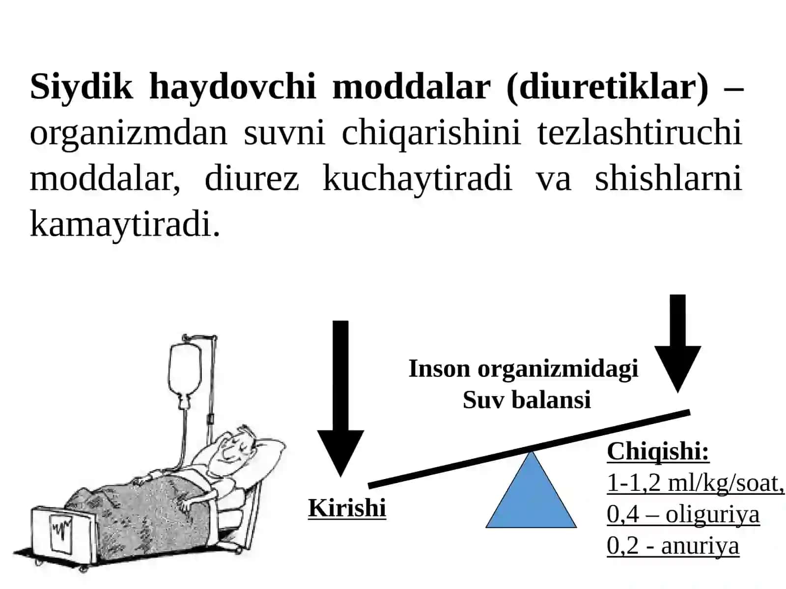 SIYDIK XАYDOVChI MODDАLАR(DIURETIKLАR) 2