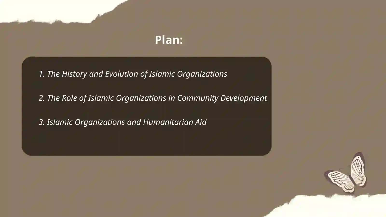 Islamic organizations essay 2
