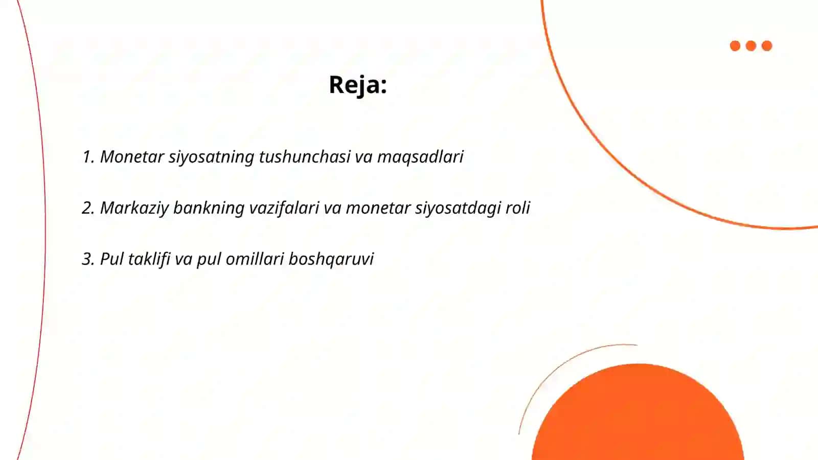 Monetar siyosat 2
