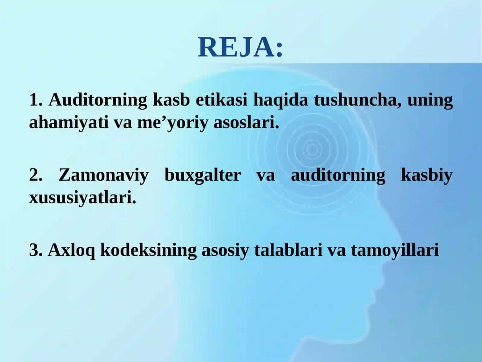 Auditorning kasb etikasi 2