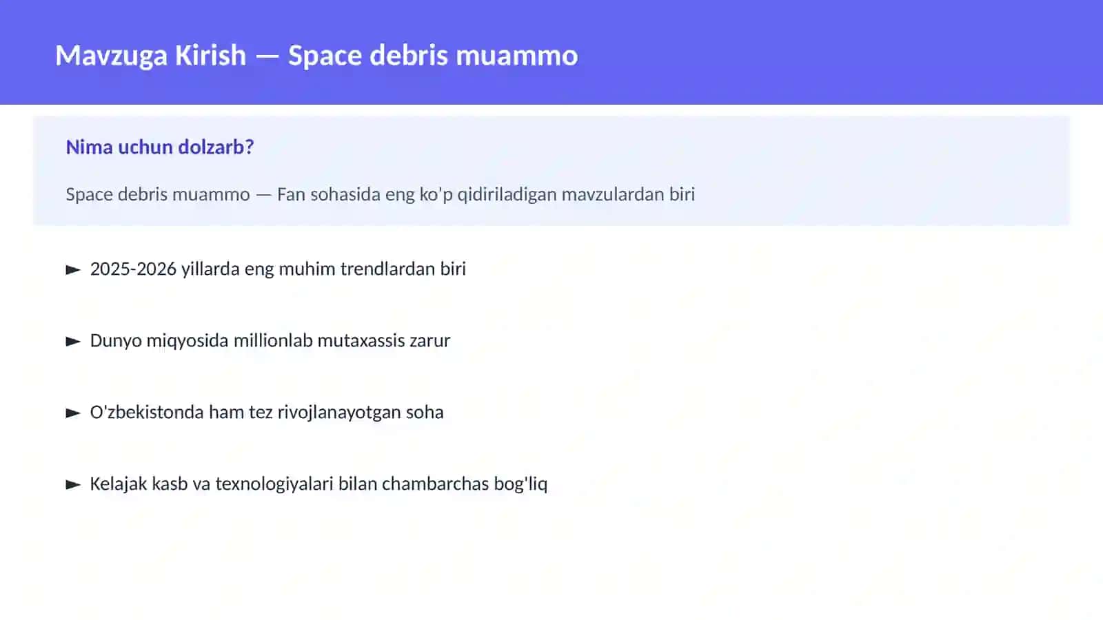 KOSMOSNI TADQIQ 2