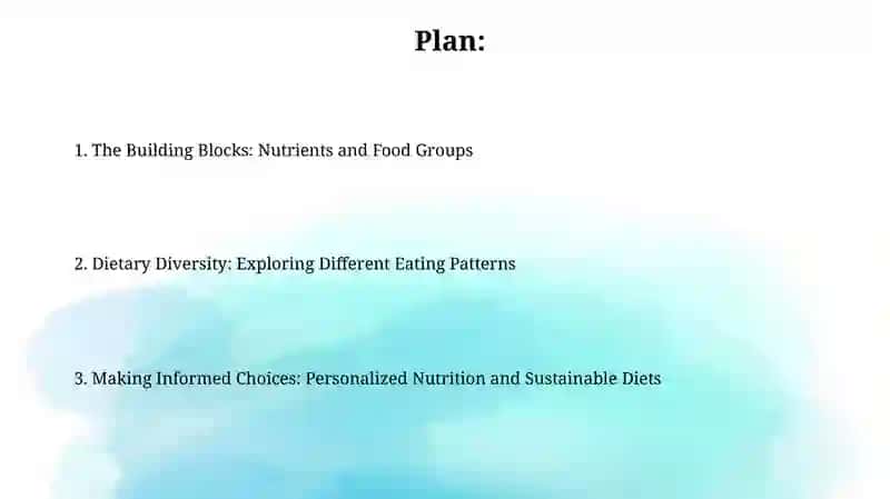 Meals and Diets 2
