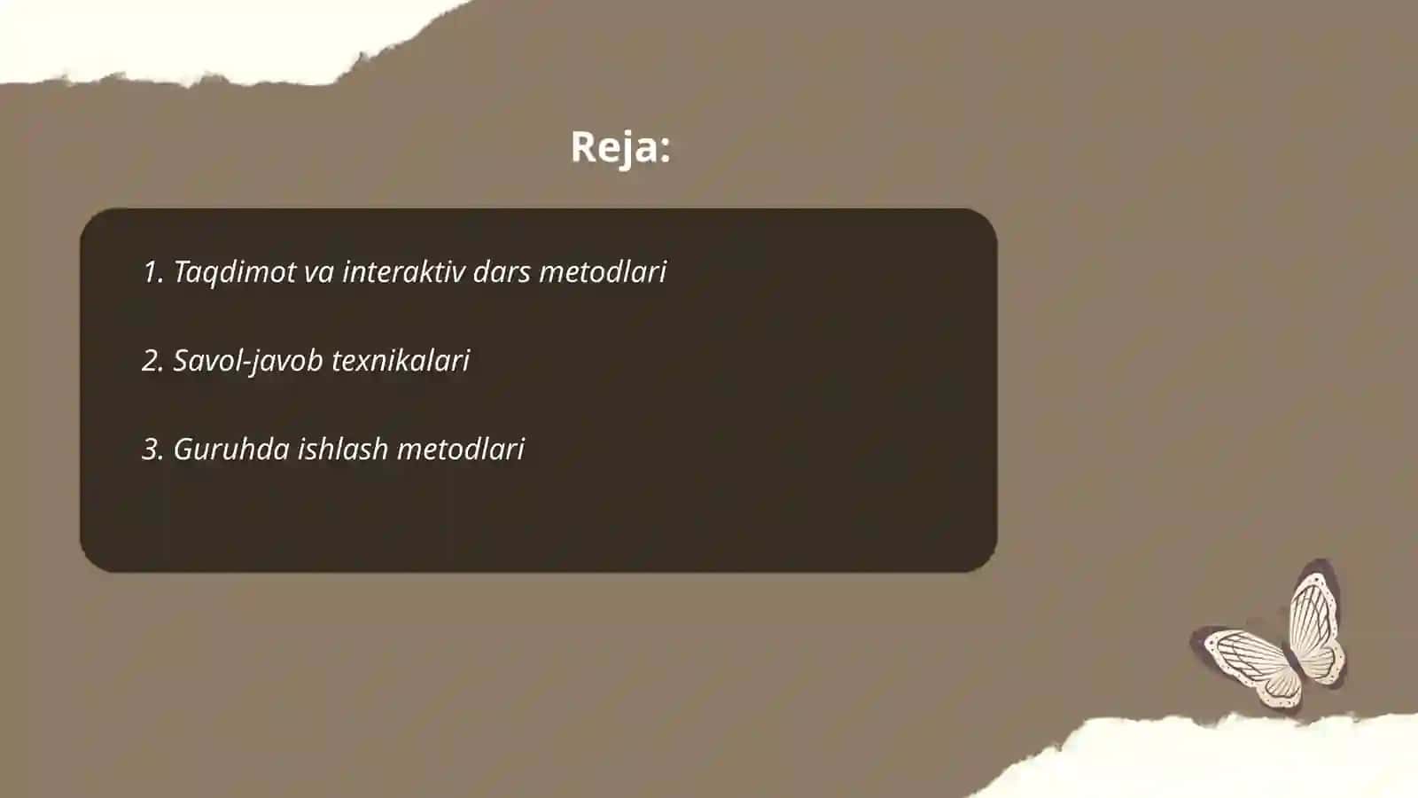 Taqdimot va interaktiv dars metodlari 2