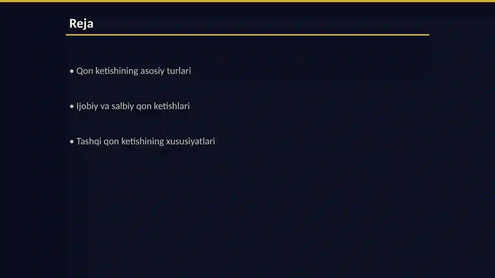 Qon ketishining turlari 2