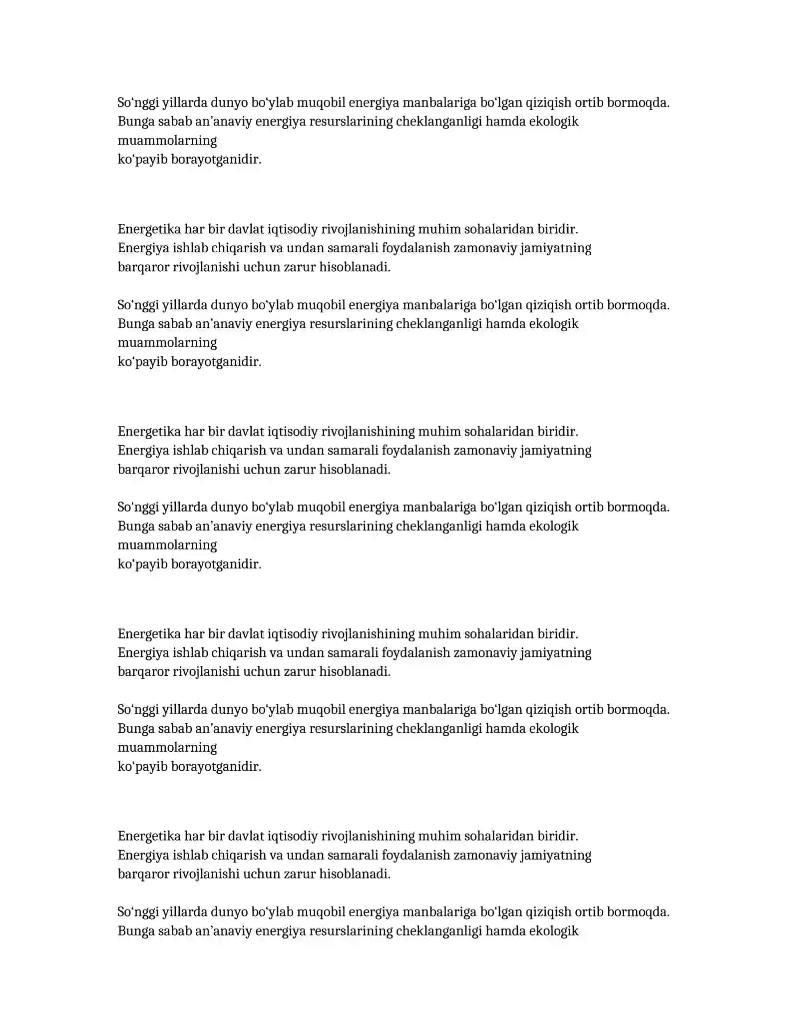 Energetika Kurs ishi 2