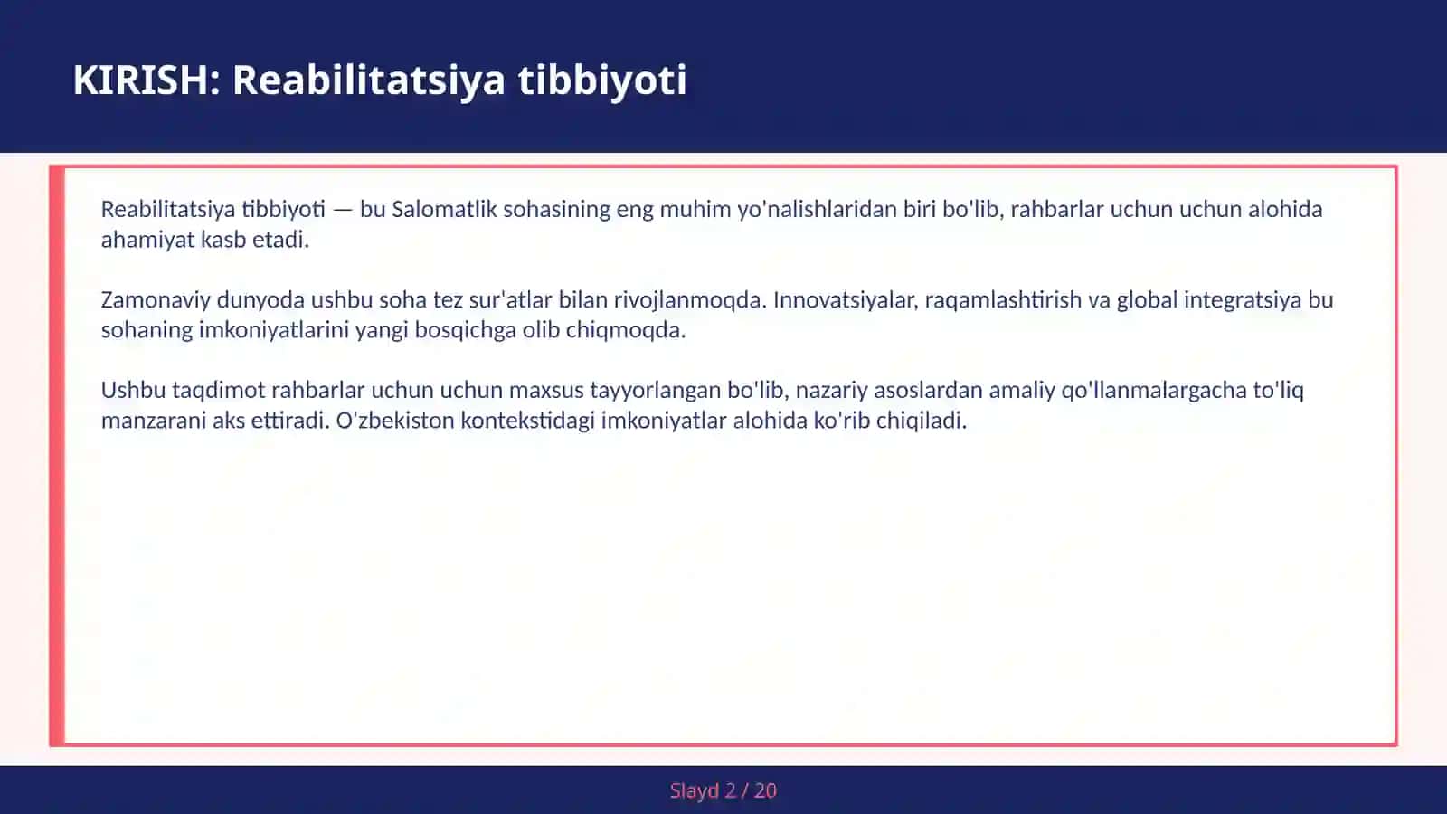 Reabilitatsiya tibbiyoti 2