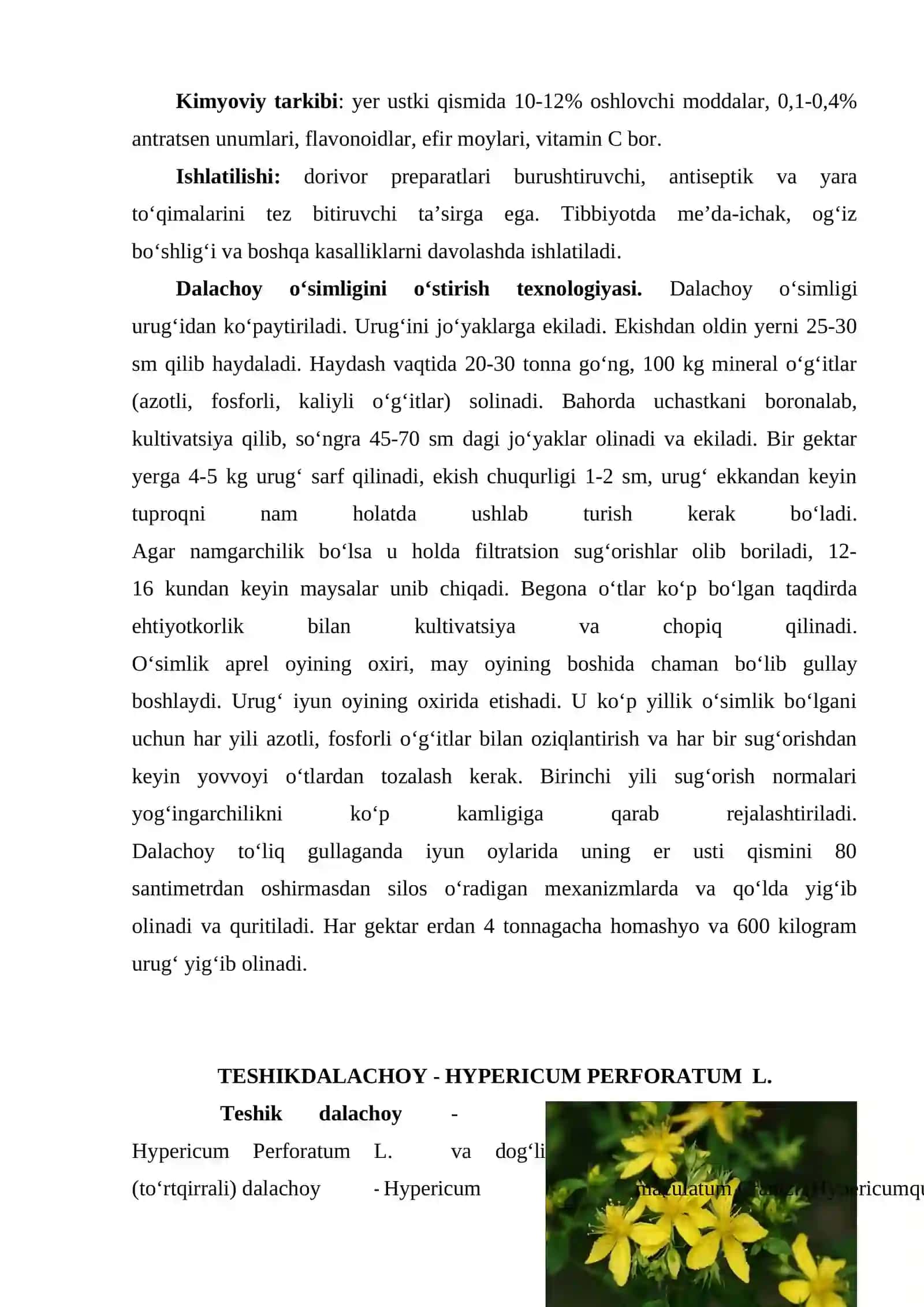 Dalachoy turini aniqlash usullari 2