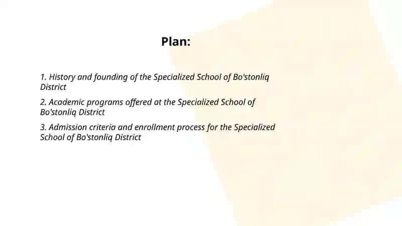 Specialized School of Bo'stonliq District 2