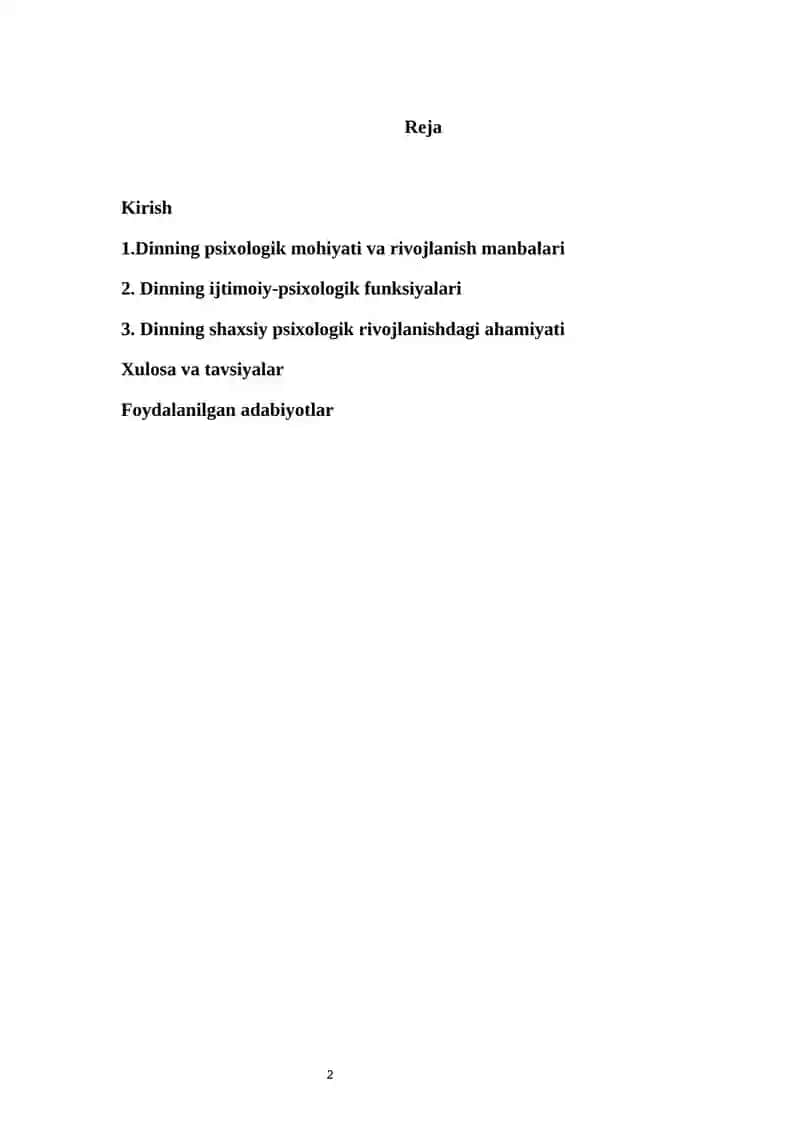 Dinning psixologik ildizlari 2