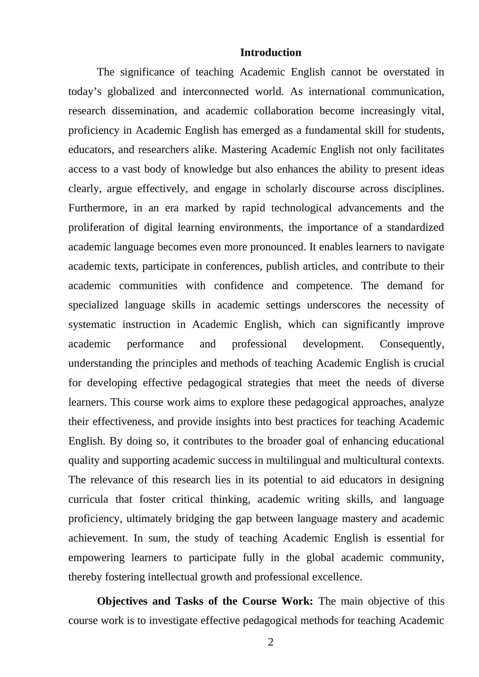 TEACHING ACADEMIC ENGLISH 2