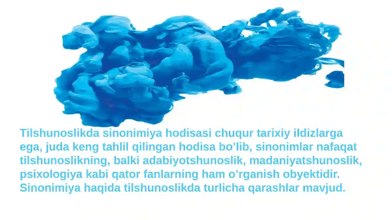 Sinonimiya va darajalanish  munosabati 2