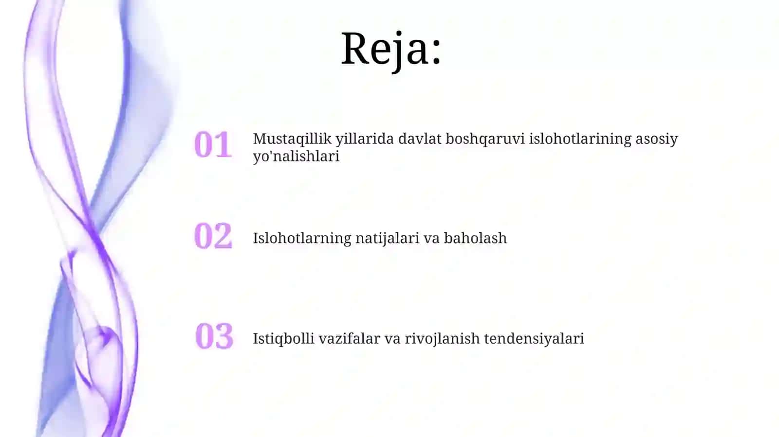 Mustaqillik yillarida davlat boshqaruvi islohotlari 2