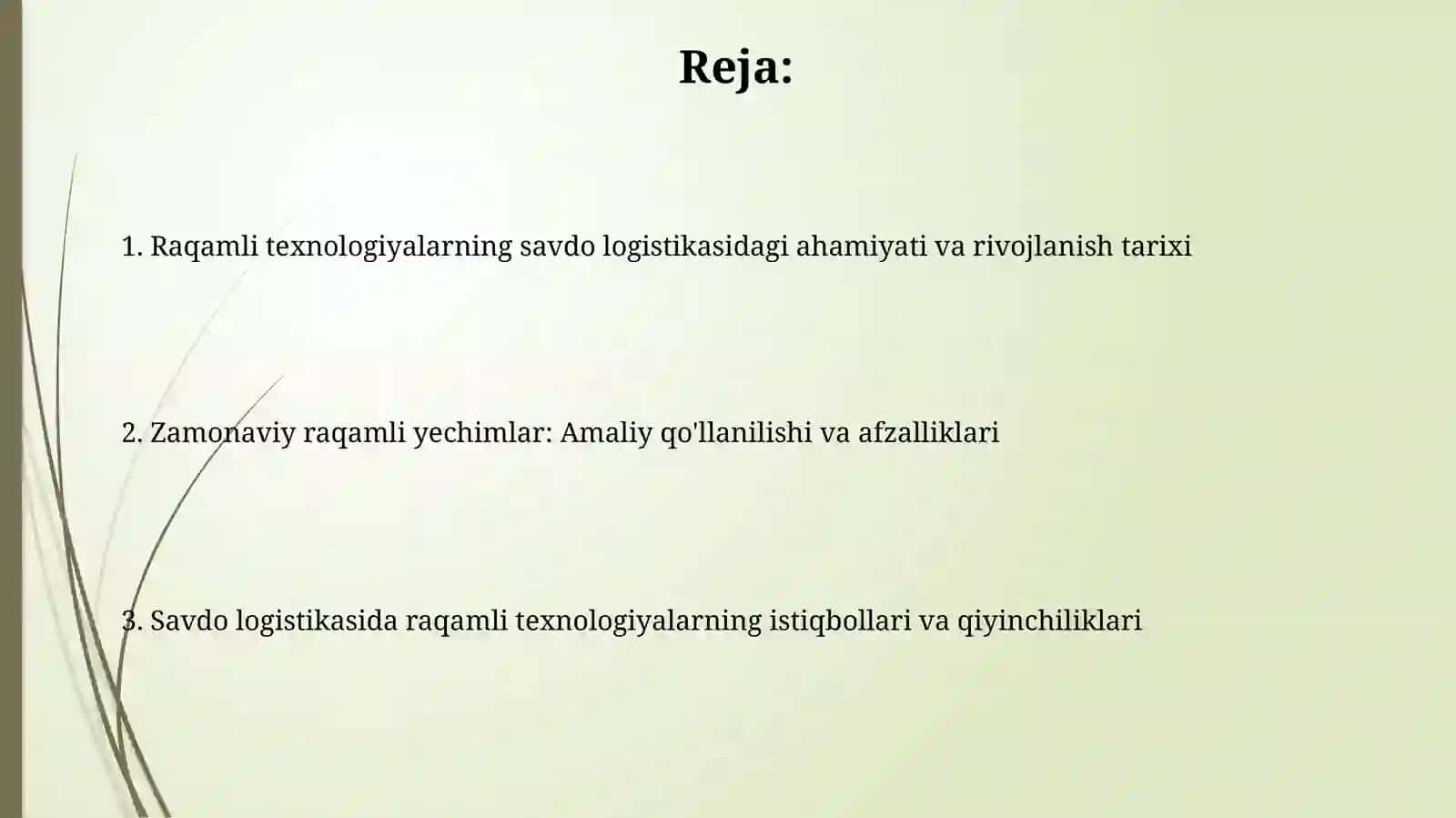 Savdo logistikasida raqamli texnologiyalar va ularning amaliy ahamiyati 2