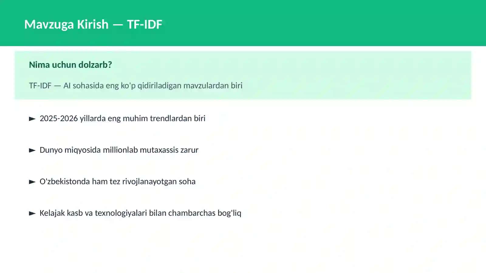 TF-IDF 2